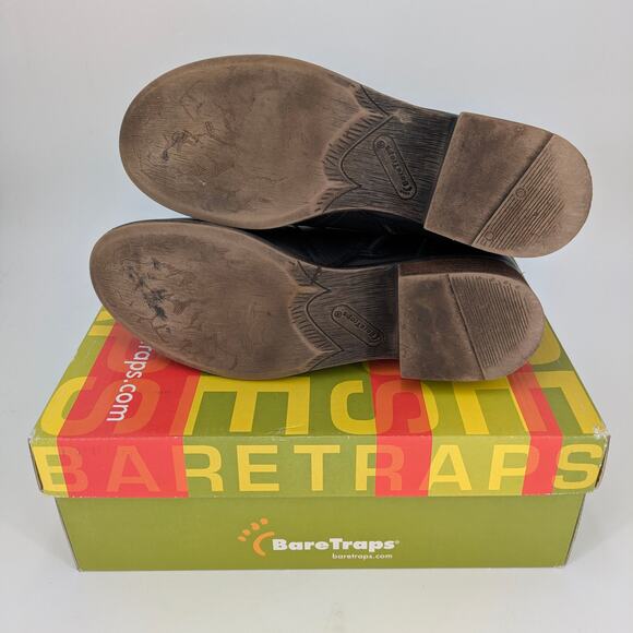 BareTraps Ankle Boot Black Tansy Women's US Size 8-1/2 Ladies Boots Biker Bootie - Picture 8 of 11